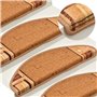 VidaXL Tapis d'escalier autocollants 15 pcs Beige 65x21x4 cm