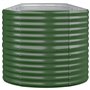 Bussandri Exclusive - Jardinière 368x80x68 cm acier enduit de poudre vert