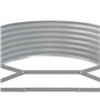 vidaXL Jardinière en acier revêtu par pulvérisation Argenté 507 x 100 x 36 cm