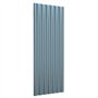 Panneaux de toiture 12 pcs Acier enduit de poudre Gris 100x36cm