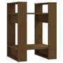 VidaXL - Étagère à Livres Classique en Pin Massif - 1 Étagère - 41 cm (L) x 35 cm (W) x 57 cm (H) - Robuste - Séparateur de Pièc