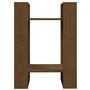 VidaXL - Étagère à Livres Classique en Pin Massif - 1 Étagère - 41 cm (L) x 35 cm (W) x 57 cm (H) - Robuste - Séparateur de Pièc