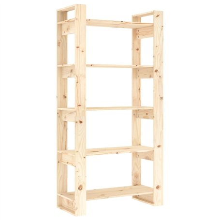 Libreria/Divisorio 80x35x160 cm in Legno Massello di Pino