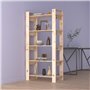 Libreria/Divisorio 80x35x160 cm in Legno Massello di Pino