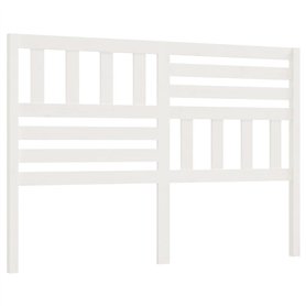 Tête de lit Blanc 146x4x100 cm Bois massif de pin