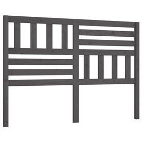Tête de lit Gris 156x4x100 cm Bois massif de pin