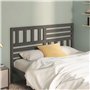 Tête de lit Gris 156x4x100 cm Bois massif de pin