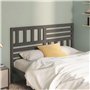Tête de lit Gris 156x4x100 cm Bois massif de pin