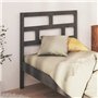 Tête de lit Gris 106x4x100 cm Bois massif de pin
