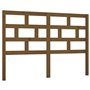 Tête de lit Marron miel 126x4x100 cm Bois massif de pin