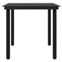 vidaXL Mobilier de Salle à Manger d'Extérieur avec Coussins 3 pcs Ensemble à Dîner d'Extérieur Table et Chaises de Repas de Pati