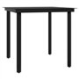 vidaXL Mobilier de Salle à Manger d'Extérieur avec Coussins 3 pcs Ensemble à Dîner d'Extérieur Table et Chaises de Repas de Pati