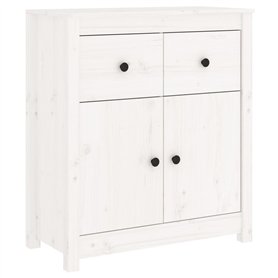 Buffet blanc en pin massif 70x35x80 cm