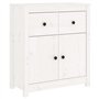 Buffet blanc en pin massif 70x35x80 cm
