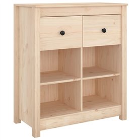vidaXL Credenza 70x35x80 cm in Legno Massello di Pino
