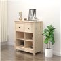vidaXL Credenza 70x35x80 cm in Legno Massello di Pino