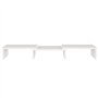 Support de moniteur Blanc 60x24x10,5 cm Bois de pin solide