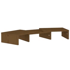 Support de moniteur Marron miel 60x24x10