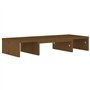 Support de moniteur Marron miel 60x24x10,5 cm Pin solide