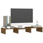 Support de moniteur Marron miel 60x24x10,5 cm Pin solide