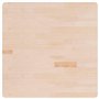 Bussandri Exclusive Plateau de table carré en chêne non traité 90 x 90 x 2,5 cm