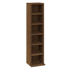 Armoire à CD Chêne marron 21x20x88 cm Bois d'ingénierie