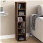 Armoire à CD Chêne marron 21x20x88 cm Bois d'ingénierie