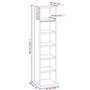 Armoire à CD Chêne marron 21x20x88 cm Bois d'ingénierie