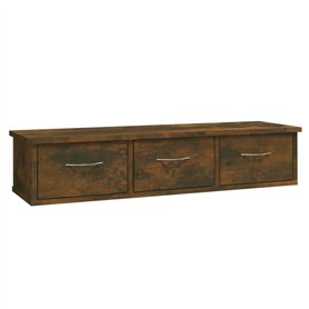 vidaXL Mobile a Parete Rovere Fumo 88x26x18