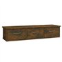 vidaXL Mobile a Parete Rovere Fumo 88x26x18