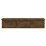vidaXL Mobile a Parete Rovere Fumo 88x26x18,5 cm in Legno Multistrato