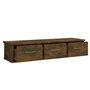 vidaXL Mobile a Parete Rovere Fumo 88x26x18,5 cm in Legno Multistrato