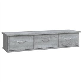 vidaXL Mobile a Muro Grigio Sonoma 88x26x18