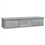 vidaXL Mobile a Muro Grigio Sonoma 88x26x18