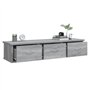 vidaXL Mobile a Muro Grigio Sonoma 88x26x18,5 cm in Legno Multistrato