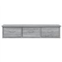 vidaXL Mobile a Muro Grigio Sonoma 88x26x18,5 cm in Legno Multistrato