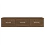 vidaXL Armadietto Parete Rovere Marrone 88x26x18,5cm Legno Multistrato