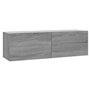 Armoire murale TV Sonoma gris 100x30x30 cm Bois d'ingénierie