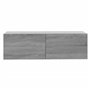 Armoire murale TV Sonoma gris 100x30x30 cm Bois d'ingénierie