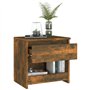 vidaXL Comodini Rovere Fumo 2pz 40x30x39 cm Legno Ingegnerizzato