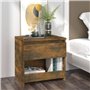 vidaXL Comodini Rovere Fumo 2pz 40x30x39 cm Legno Ingegnerizzato