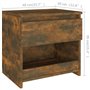 vidaXL Comodini Rovere Fumo 2pz 40x30x39 cm Legno Ingegnerizzato