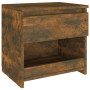 vidaXL Comodini Rovere Fumo 2pz 40x30x39 cm Legno Ingegnerizzato