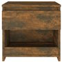 vidaXL Comodini Rovere Fumo 2pz 40x30x39 cm Legno Ingegnerizzato