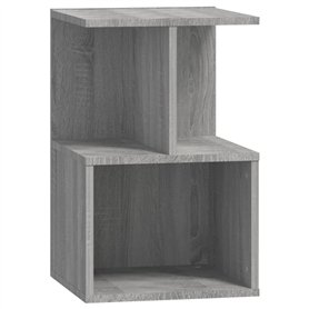 Comodino Grigio Sonoma 35x35x55 cm in Legno Multistrato