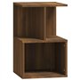 Comodino Rovere Marrone 35x35x55 cm in Legno Multistrato