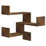 vidaXL Scaffale Parete Angolo Rovere Anticato 40x40x50cm Multistrato
