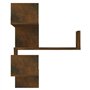 vidaXL Scaffale Parete Angolo Rovere Anticato 40x40x50cm Multistrato
