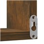 Étagères d'angle murales 2 pcs Chêne fumé 40x40x50 cm Bois