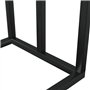 Porte-serviettes autoportant noir 48x24x79 cm Fer